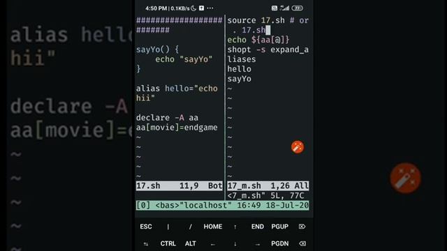 Bash script making tutorial Part - 17 / source command смотреть онлайн