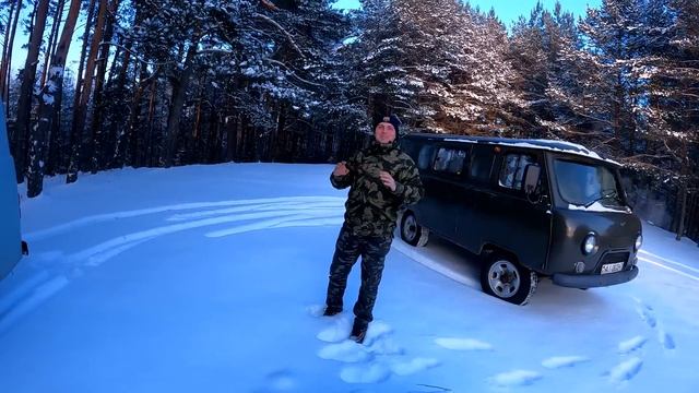 Ночь в Буханке в -29! Испытание людей и техники. смотреть онлайн