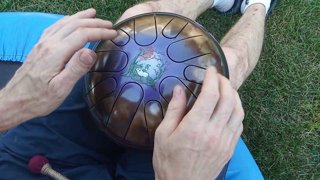 9" Totoro dream Steel tongue drum handpan смотреть онлайн