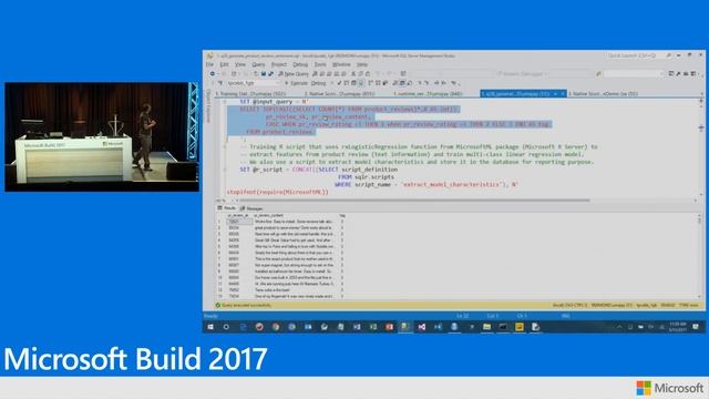 Build 2017 Serving AI with data How to use R, Python, and machine learning with Microsoft SQL Serv смотреть онлайн