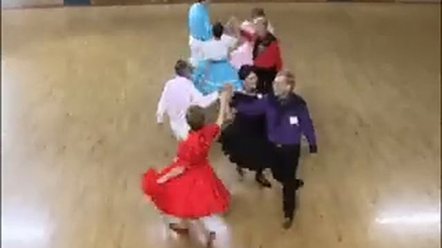 The Traveling Hoedowners Square Dancing At Whirl & Twirl