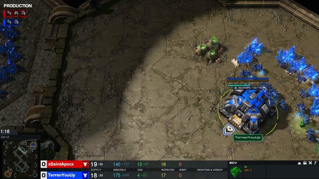 StarCraft II TvT Gold League Tech Switching смотреть онлайн