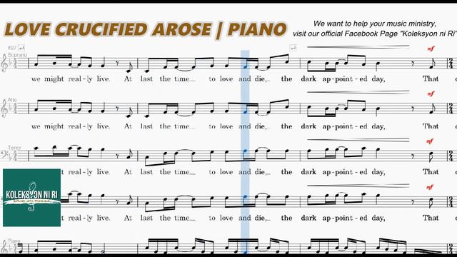 Love Crucified Arose | Piano | Accompaniment | Lyrics смотреть онлайн