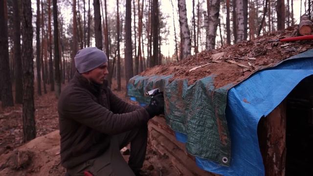 Dugout Building, Autumn-Winter, Warm Shelter In The Woods, Start To Finish