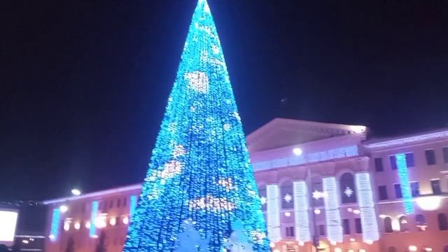 Новогодняя ёлка на площади Новособорной. Томск смотреть онлайн