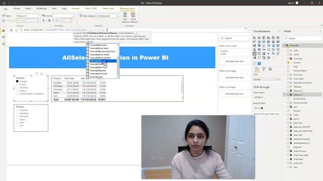 ALLSELECTED Function in Power BI | DAX for ALLSELECTED() смотреть онлайн