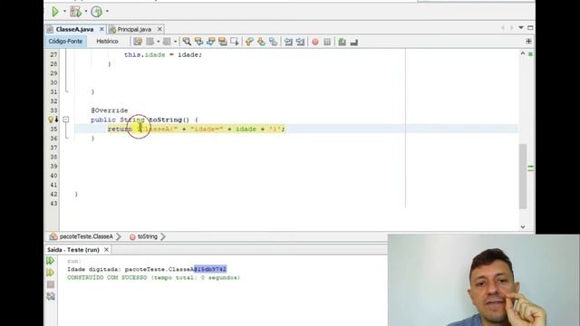 Linguagem JAVA - Vídeo 7 - toString(). #java #javaprogramming #javatutorial смотреть онлайн