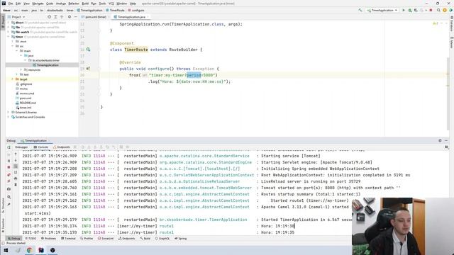 Spring Boot + Apache Camel #05: Timer смотреть онлайн