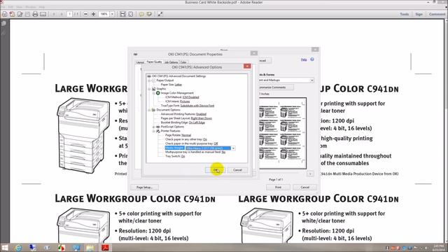 OKI C941dn Video #4 - Print & Create Jobs with Spot Color смотреть онлайн