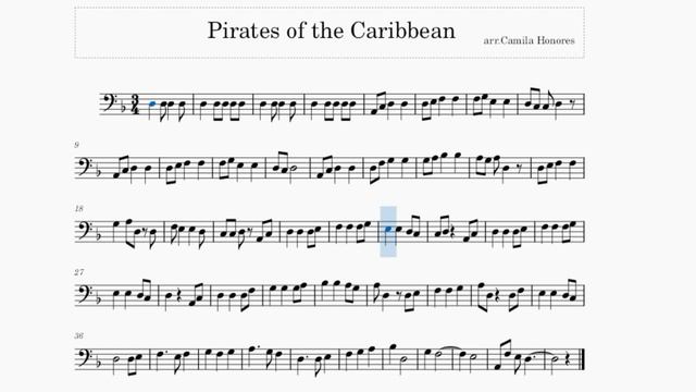 Pirates of the Caribbean arr. Cello Solo смотреть онлайн