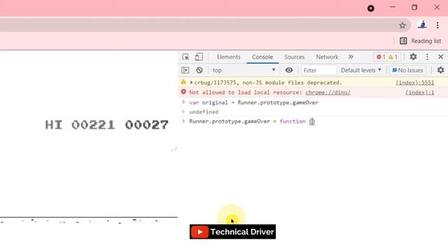 Hack Google Chrome Dino Game For Unlimited Score | Run Dino Game endlessly without game Over Trick смотреть онлайн