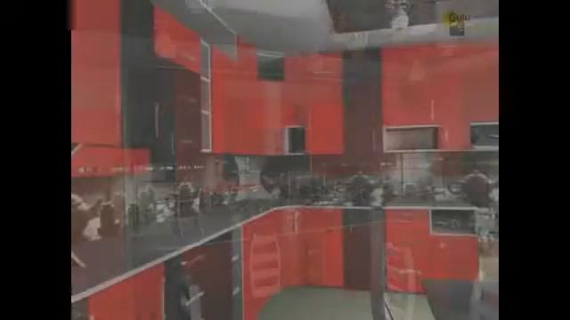 Красное и черное- Современный дизайн кухни смотреть онлайн
