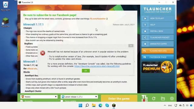 Майнкрафт не запускается из-за неизвестной ошибки популярное решение проблемы tlauncher смотреть онлайн