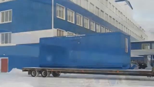 Общежитие на 8 человек на базе блок контейнера на несъемных полозьях смотреть онлайн