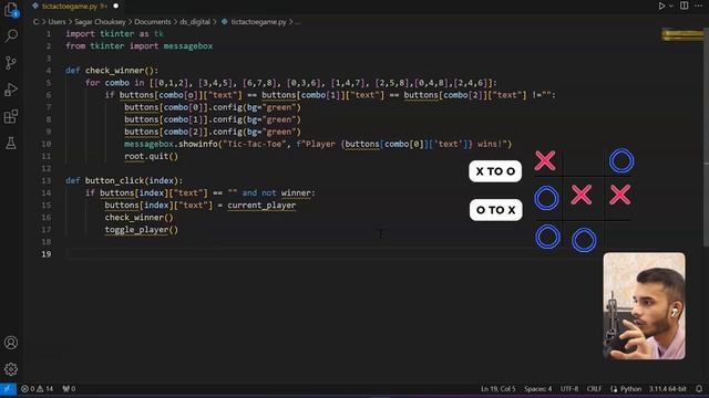 Tic Tac Toe Game In Python | Python Project for Beginners смотреть онлайн