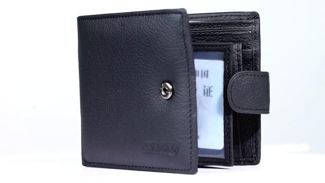 Кошелек мужской из натуральной кожи BOLO Black смотреть онлайн