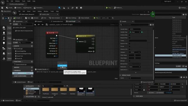 Unreal Engine 5 Minute Tutorial - Switch on Int - Beginners / Blueprint смотреть онлайн