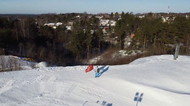 Флаг СССР. Северный склон . Токсово. DJI Mini 2 #СССР #DJI Mini 2 смотреть онлайн