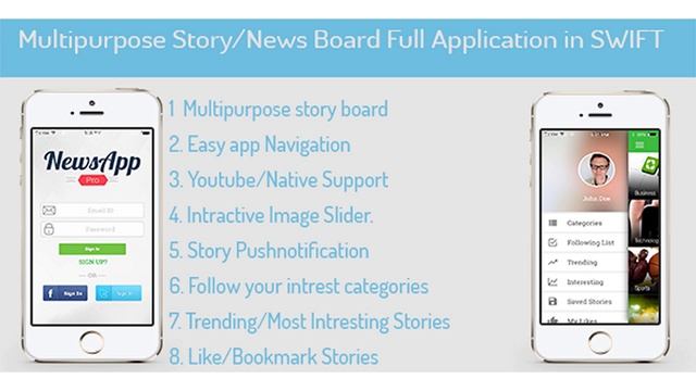 MultiPurpose News/Story/Portfolio for iOS in SWIFT | Codecanyon Scripts and Snippets смотреть онлайн