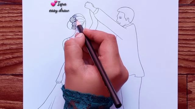 How To Draw A Cute Couple Dancing Step By Step || How To Draw Romantic Couple || Very Easy
