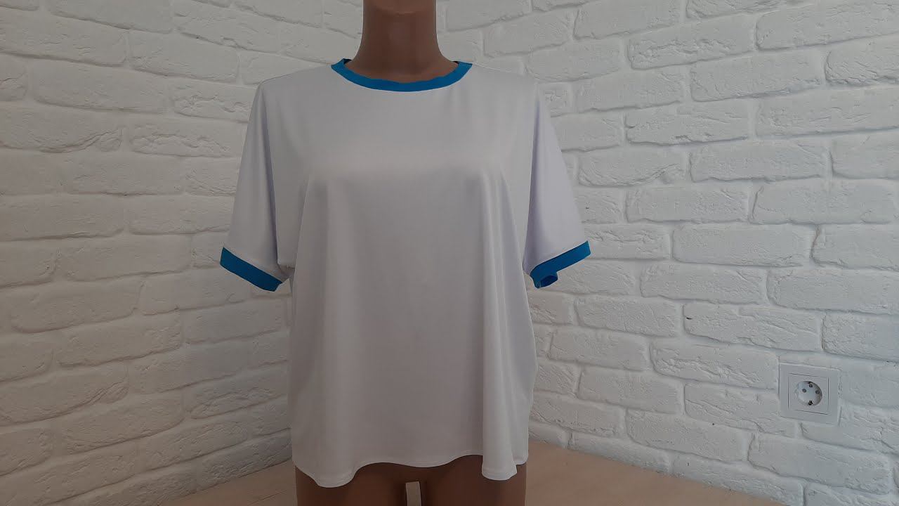 Футболка с цельнокроеный рукавом. Построение выкройки+пошив + пошив смотреть онлайн