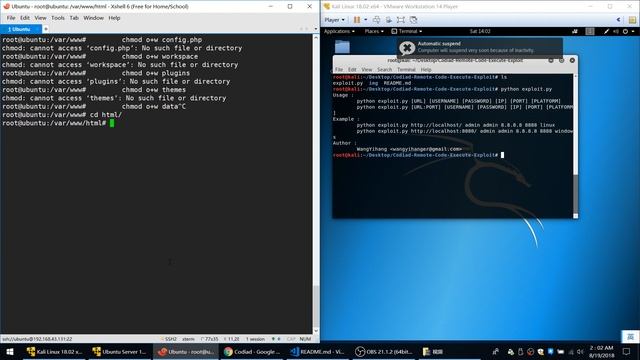 【CVE-2018-14009】 Codiad (2.8.4) RCE on Linux machine смотреть онлайн