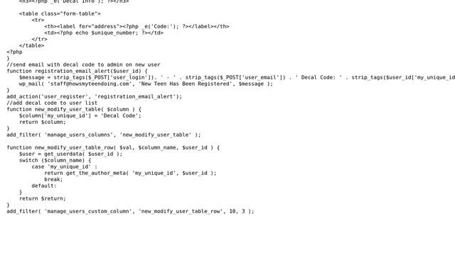 Wordpress: generate an auto incremented id number when a new user is registered смотреть онлайн