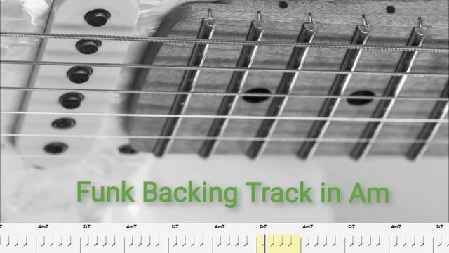 Funk Backing Track In Am 100bpm