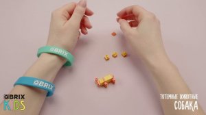 Собираем собаку из конструктора QBRIX KIDS - коллекция детских конструкторов с видеоинструкциями