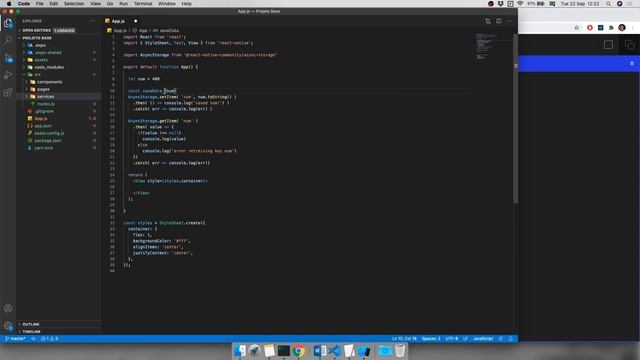 Aula 13 - Persistência de Dados 1 - Async Storage смотреть онлайн