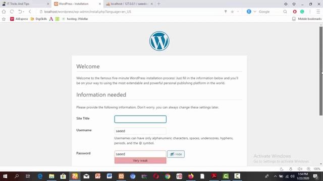 How to install WordPress on localhost | How to install Wordpress on windows | WordPress By Saeed смотреть онлайн