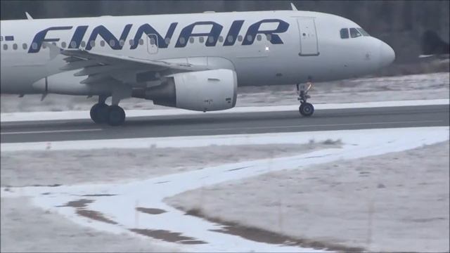 Rovaniemi Airport [EFRO]- Planespotting With The First Snow HD ||Airbus A319|Boeing 737||