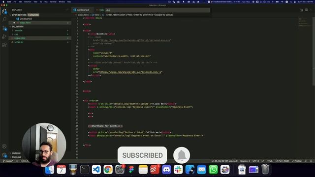 Alpine JS 06: Default and Custom Events (dispatch and listen) смотреть онлайн