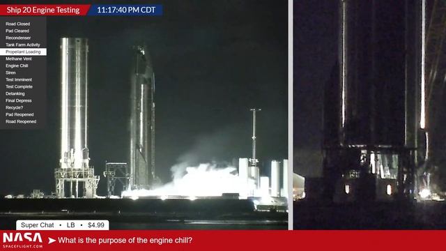 Ship 20 Engine Testing with Orbital Starship Prototype смотреть онлайн