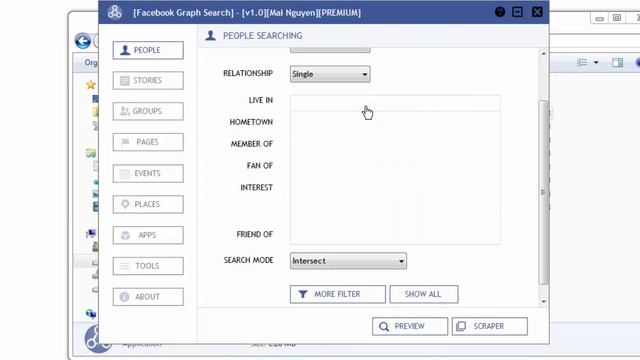Facebook Graph Search - People Searching - Users Scraping id, email смотреть онлайн