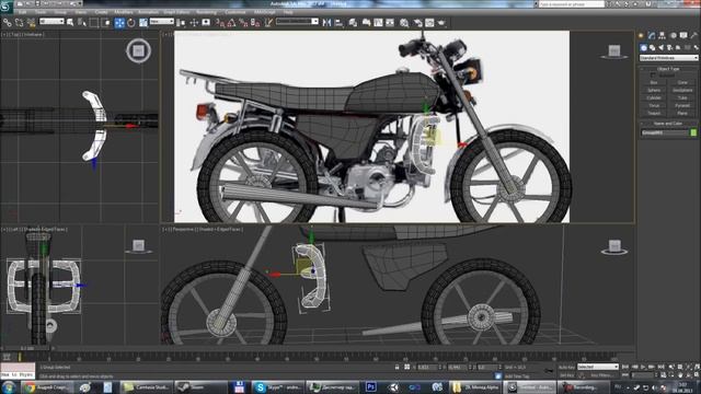 |3DS Max| Motorcycle modeling timelapse (part 1) by Rikky смотреть онлайн
