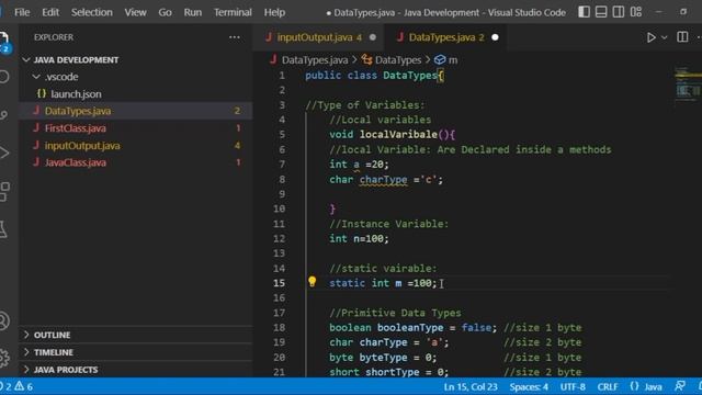 Variables & DataType in Java |Java Full Course | Beginner Level смотреть онлайн