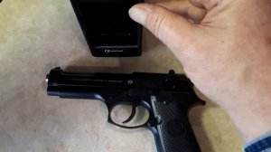 Обзор спрингового пистолета Smart K-117 (Beretta M9A) калибр 6 мм Airsoft. Разборка. Отстрел