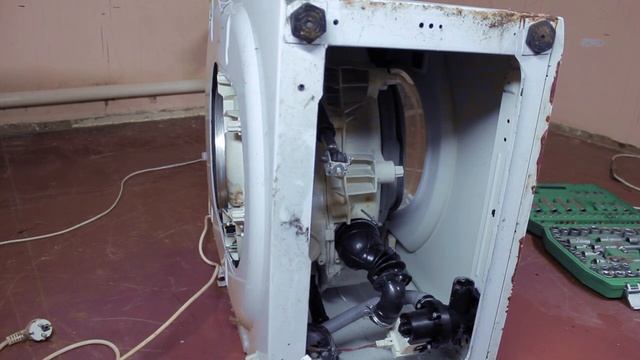 Замена подшипников стиральной машины своими руками, полная разборка и сборка Аристон, Индезит смотреть онлайн