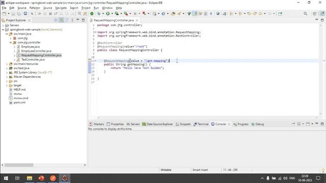 Implement REST Web Services using @RequestMapping with example смотреть онлайн