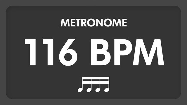 116 BPM - Metronome - 16th Notes смотреть онлайн