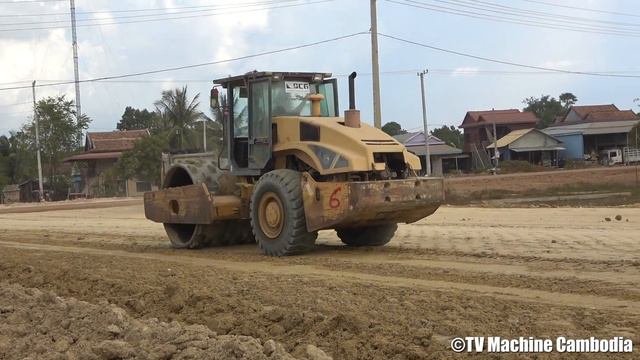 Motor Grader Grading Work - Motor Grader Cutting Slope - Motor Grader Operating Technique смотреть онлайн