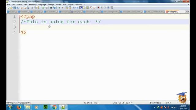 How to create for loop in php смотреть онлайн