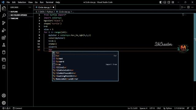 Create a Circle ⭕ type turtle ? using python turtle ? animation #python #pythonturtle #shortsbreak смотреть онлайн
