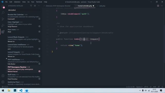 Extensions Visual Studio Code pour Laravel et VueJS смотреть онлайн