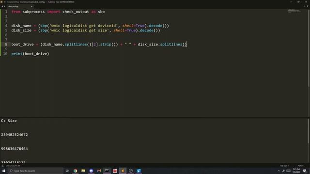 How to efficiently get disk information in Python! | Windows смотреть онлайн