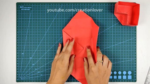 Origami Heart Box with a Lid | Easy Heart Gift Box (Made With Just a Square Paper) смотреть онлайн