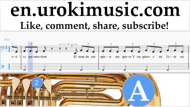 How to Play Tuba J. Balvin, Willy William - Mi Gente Tabs Part#2 um-i352 смотреть онлайн