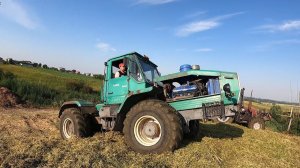 DON 680M на заготовке сенажа! Трамбую курган на ХТА 200.